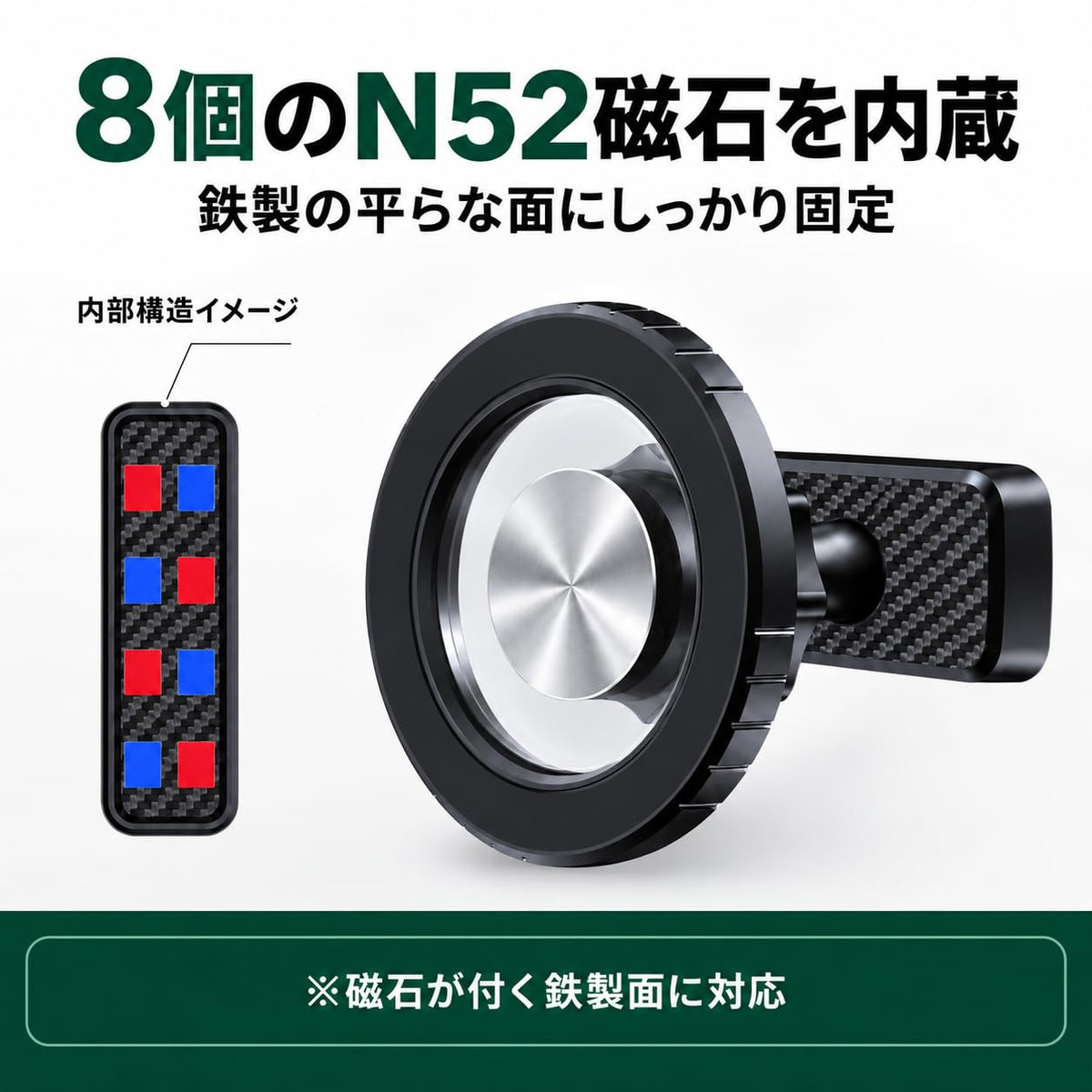 マグネット式スマホホルダー MagSafe対応