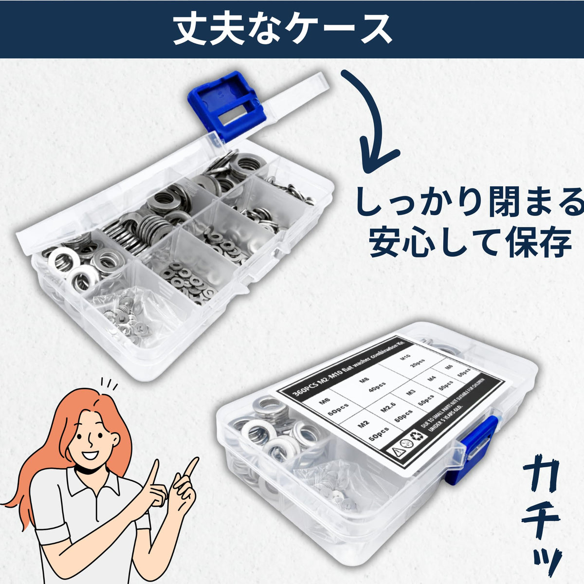 ステンレス平ワッシャーセット